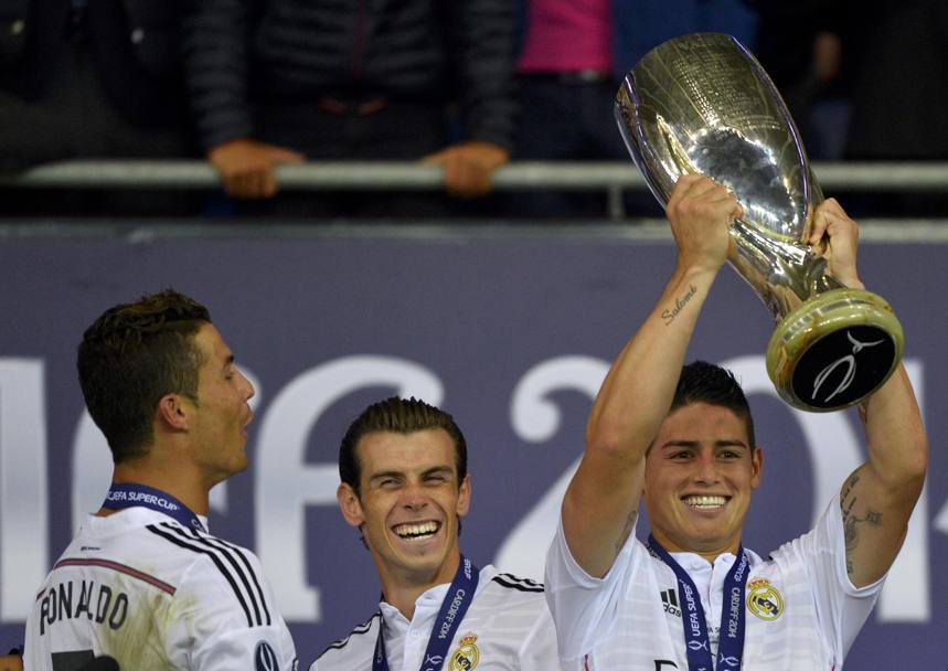 Ronaldo, Bale e Rodriguez. Reuters
